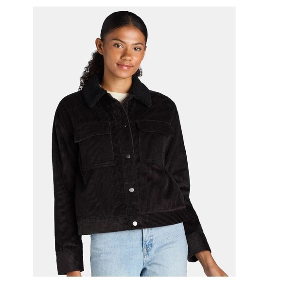 Time and Tru Women’s  Corduroy Utility Jacket, Size XS (0-2) - Picture 2 of 10